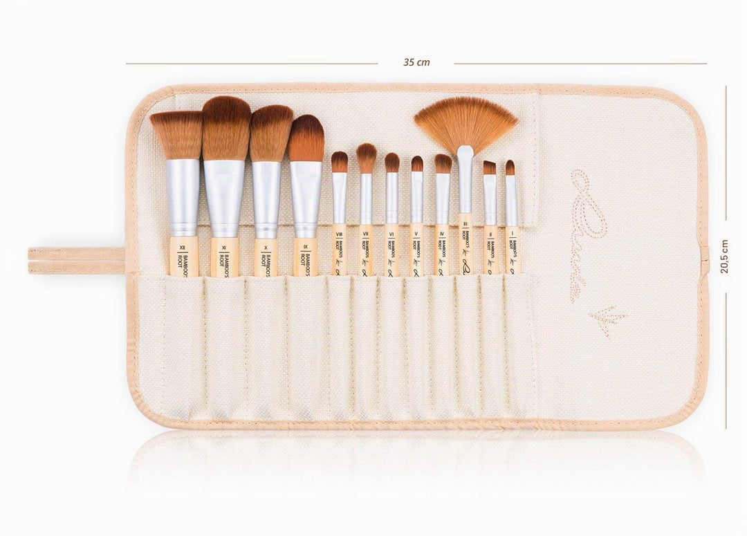Vegane Kosmetik Pinsel, Luvia Cosmetics, 12 Make-Up Schminkpinsel Im Pinsel-Set, Für Sensible Haut,