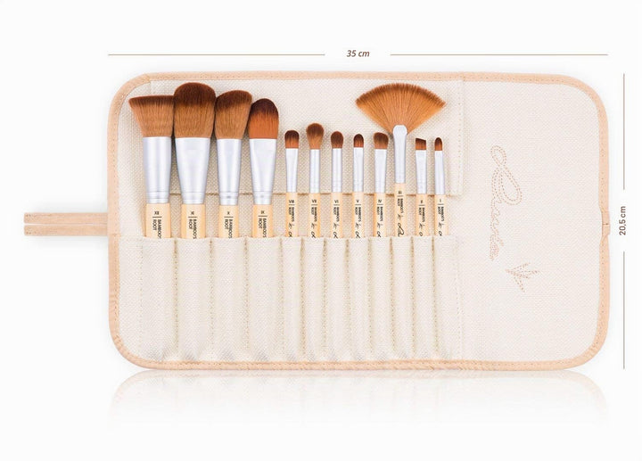 Vegane Kosmetik Pinsel, Luvia Cosmetics, 12 Make-Up Schminkpinsel Im Pinsel-Set, Für Sensible Haut,
