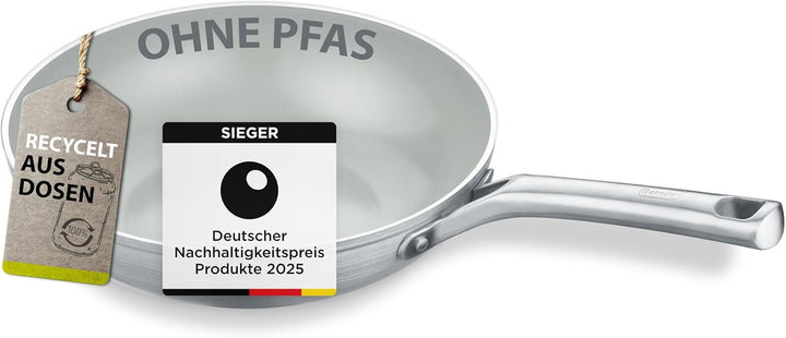 Berndes Wok b.free - Wokpfanne 28 cm – aus recyceltem Aluminium - allherdtauglich - Wok mit Antihaft