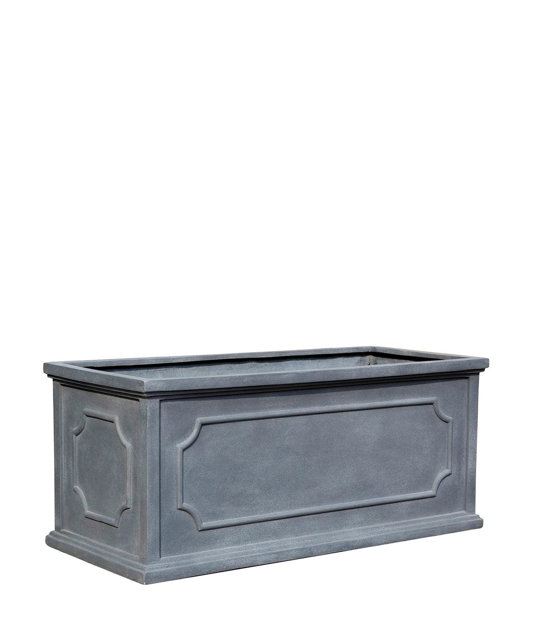 ESCHBACH® Pflanzkübel Hampshire 80 Blei Grau Rechteckig * 80 x 38 x 36 cm * 10 Jahre Garantie 80x38x