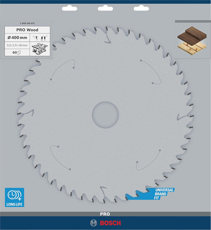 Bosch Accessories Bosch Professional 1x Kreissägeblatt Optiline Wood (Sägeblatt für Holz, Ø 400 x 30