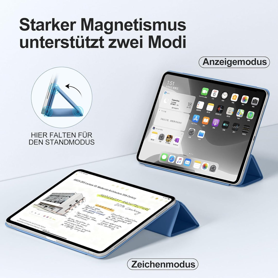 Maledan Magnetisch Hülle für iPad A16 11/10 Generation (2025 11 Zoll/ 2022 10.9 Zoll), Magnetbefesti