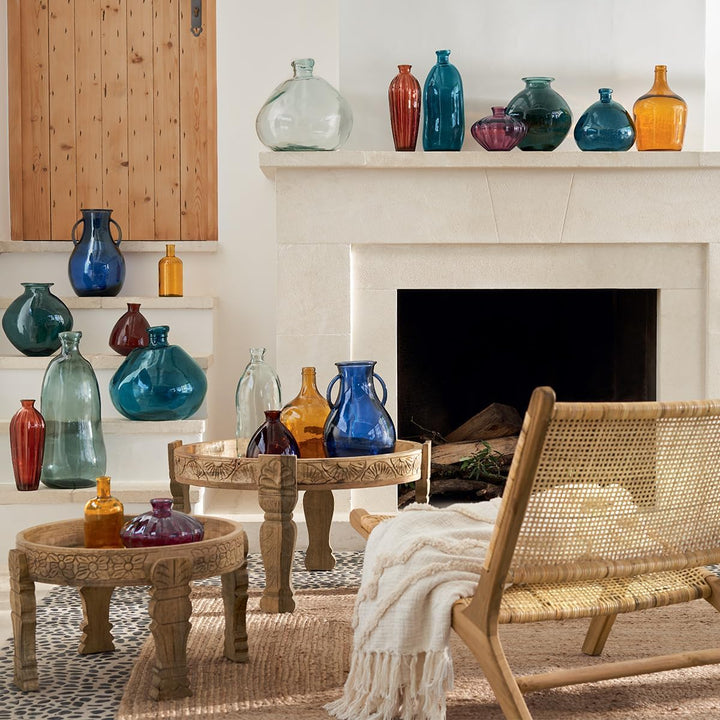 Vase Dame Jeanne - recyceltes Glas - khakigrün D 33 cm - Khaki - Atmosphera créateur d'intérieur, Kh
