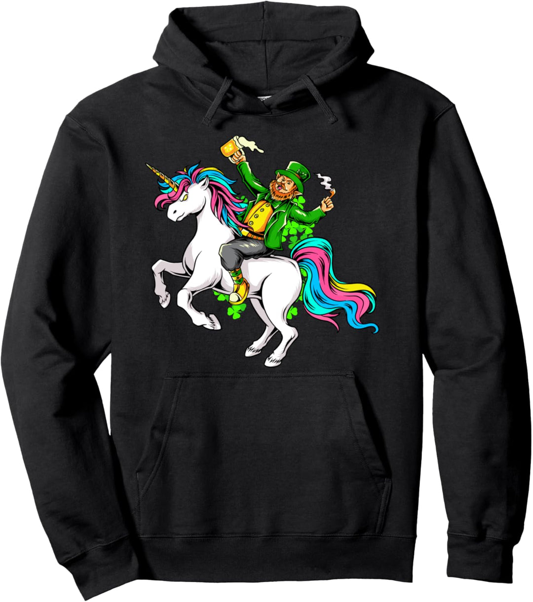 Lepricorn Frauen Einhorn Kobold St Patricks Day Pullover Hoodie