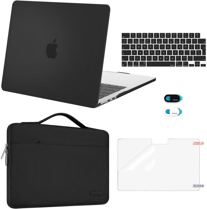 MOSISO Kompatibel mit MacBook Air 13,6 Zoll Hülle 2022-2024 A2681 mit M2 Chip Touch ID,Plastik Harts