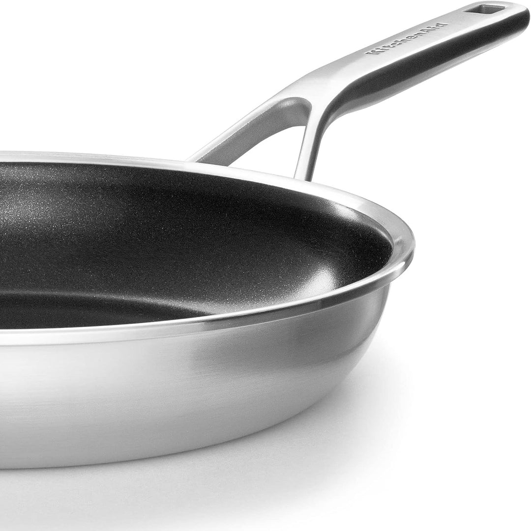 KitchenAid Multi-Ply Stainless Steel Edelstahl PFAS-frei Keramik Antihaft 24 cm und 28 cm Bratpfanne
