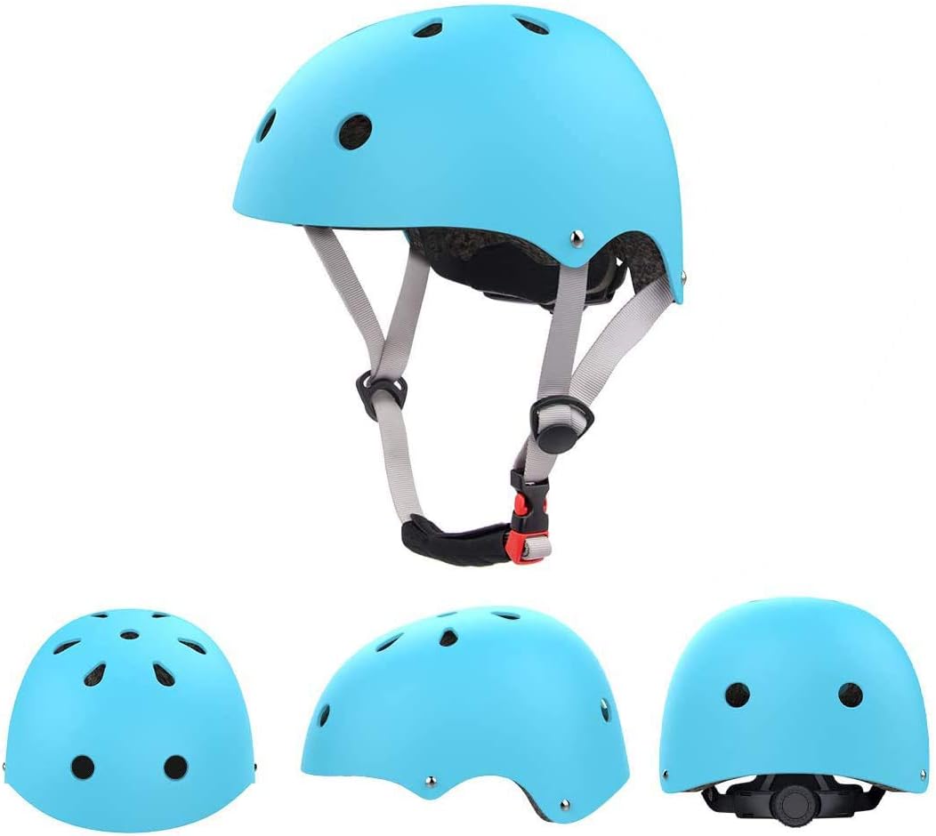 LANOVAGEAR Kinderhelm Schonerset 2-8 Jahre, Skatehelm Protektoren Kinder Knieschoner inliner Schutza