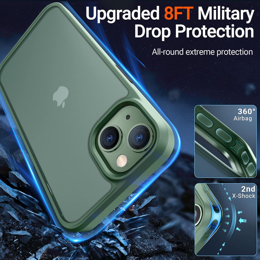 TORRAS für iPhone 13 Hülle Echter Zertifizierter Militärschutz Handyhülle iPhone 13 Case Stossfest K