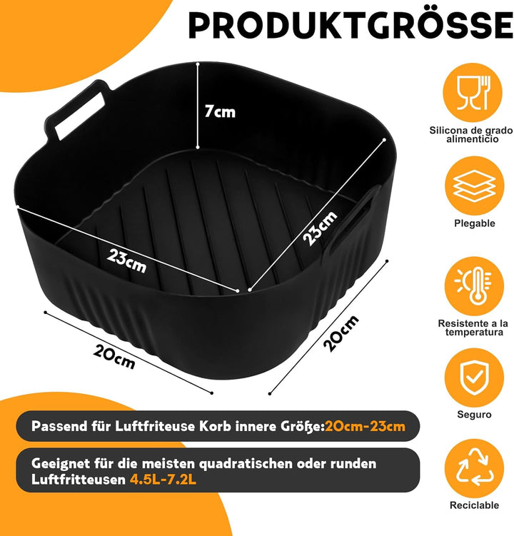 Heissluftfritteuse Zubehör für COSORI Turboblaze Zubehör 6L Airfryer XXL 5,5L 6,4L, Airfryer Zubehör