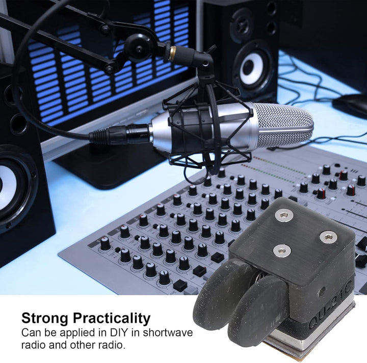 Morsecode-Tasten, Durable Dual Paddle CW Key Schwarz für Kurzwellenradio