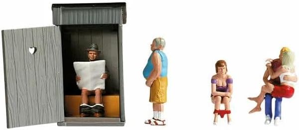 NOCH® Klogeschichten, handkolorierte Miniaturfiguren für Spur H0, Modellbau und Dioramen
