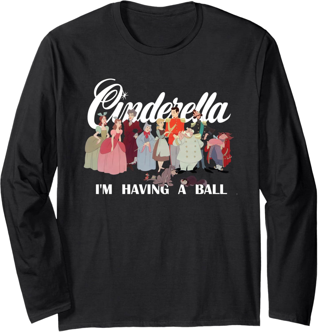 Disney Cinderella Characters I'm Having A Ball Langarmshirt