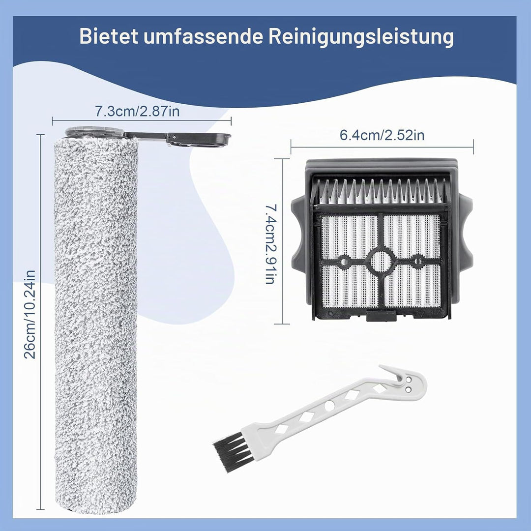 Bürstenrolle Filter Ersatzteile für Tineco Floor One Stretch S6/Switch S6/ Floor one S6 stretch lite
