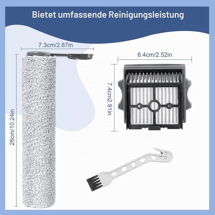 Bürstenrolle Filter Ersatzteile für Tineco Floor One Stretch S6/Switch S6/ Floor one S6 stretch lite