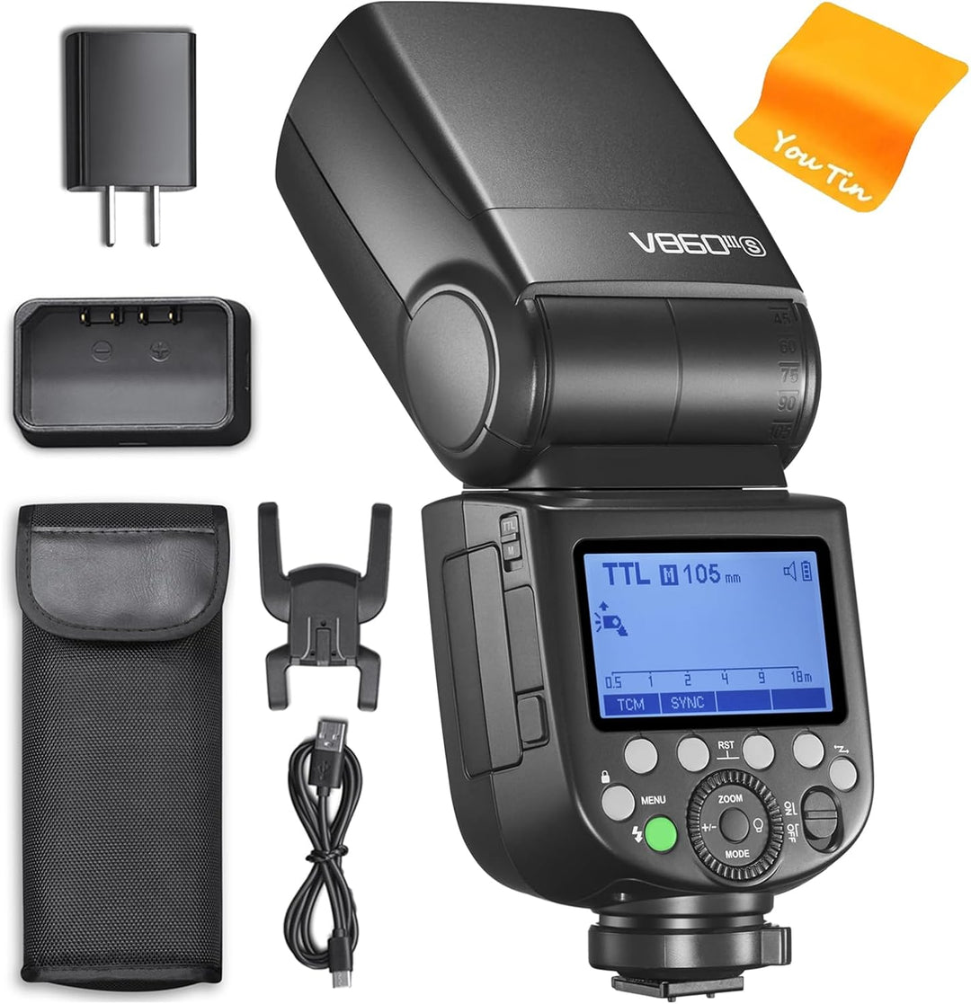 Godox V860III-S Blitzgeräte 2.4G TTL High-Speed Sync GN60 1/8000 Speedlight 2600mAh Li-on Akku Kamer