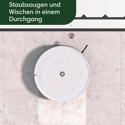 iRobot Roomba Combo Essential Saug- und Wischroboter (Y0112), leistungsstarkes Saugen und Wischen, 4