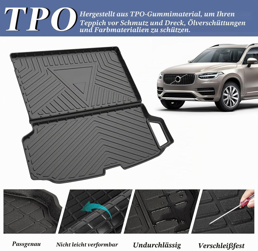 PSLER Auto Allwetter Wasserdicht Protector Pad Hinten Cargo Liner Trunk Kofferraummatte für XC90 201