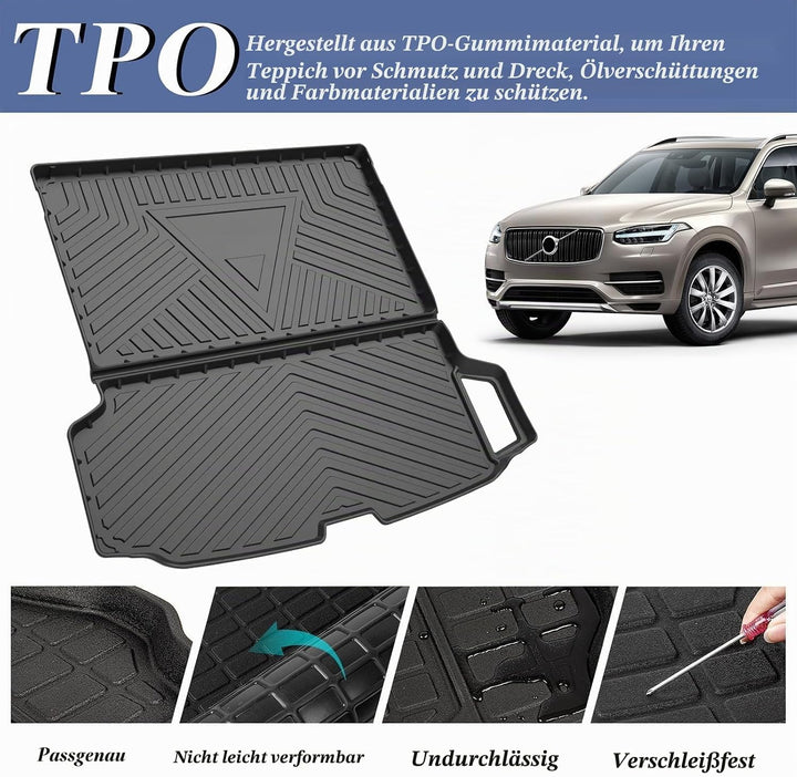 PSLER Auto Allwetter Wasserdicht Protector Pad Hinten Cargo Liner Trunk Kofferraummatte für XC90 201