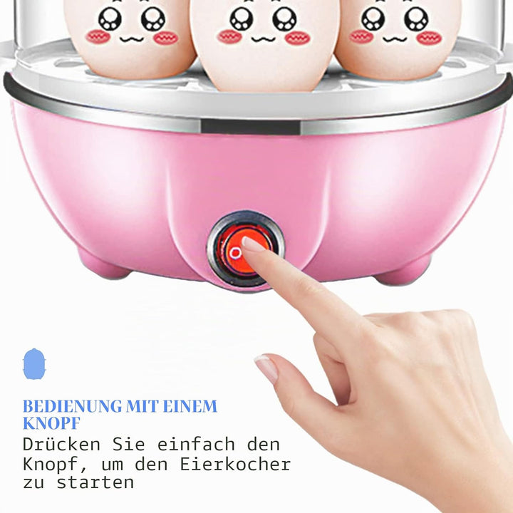 Irishom Double-Layer-Eierkocher 14 Eier Kapazität Hart gekochter Eierkocher Elektrischer Anti-Trocke