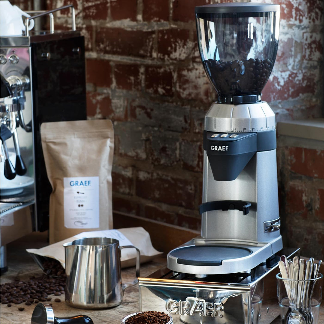 GRAEF Kaffeemühle CM900, Automatische Portionierung auf Knopfdruck frei programmierbar, 40 Mahlgrade