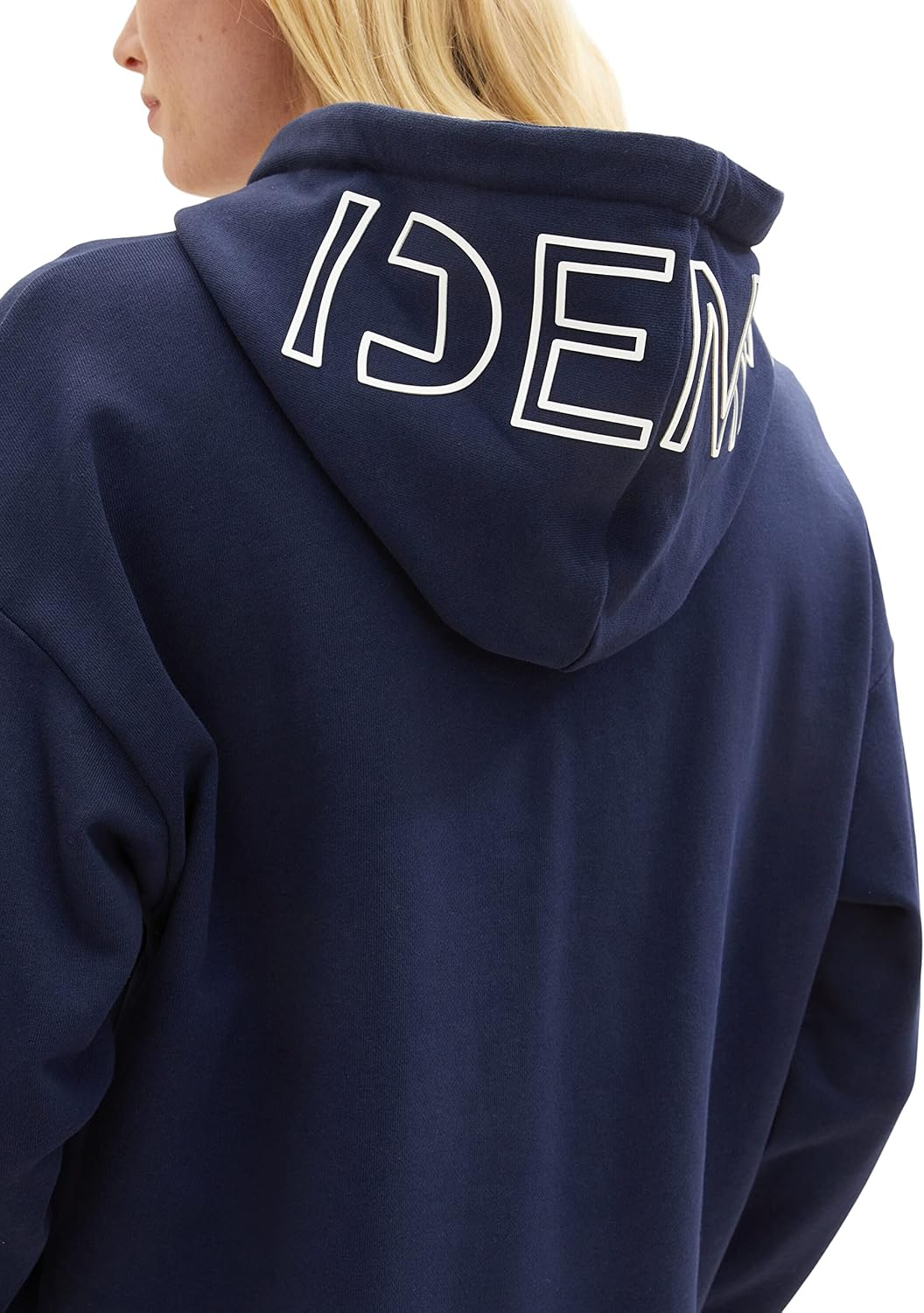 TOM TAILOR Denim Damen Basic Hoodie XS 10360 - Real Navy Blue, XS 10360 - Real Navy Blue