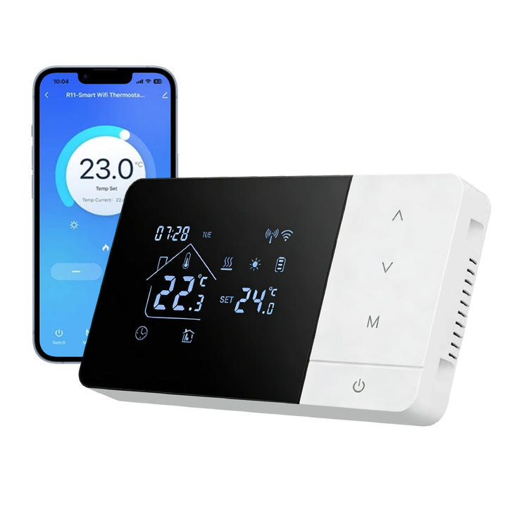 Smart Wireless Thermostat Raumthermostate, für Tuya Batteriethermostat Wifi Heizung/Kühlung Thermost
