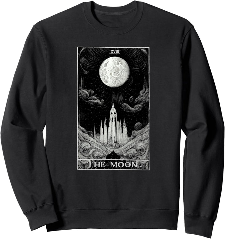 Occult The Moon Tarotkarte Hexerei Vintage Gothic Sweatshirt