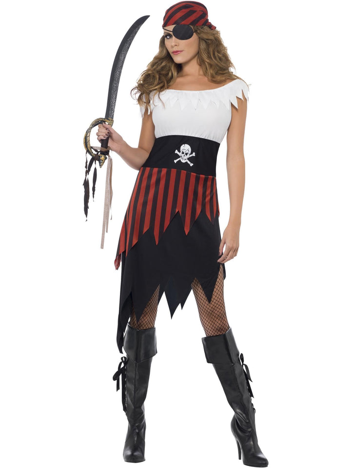 Pirate Wench Costume (S) S - EU Size 36-38, S - EU Size 36-38