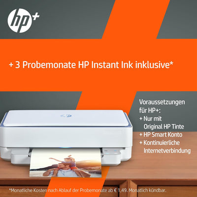 HP ENVY 6010e Multifunktionsdrucker (HP+, Drucker, Scanner, Kopierer, WLAN, Airprint) inklusive 6 Mo