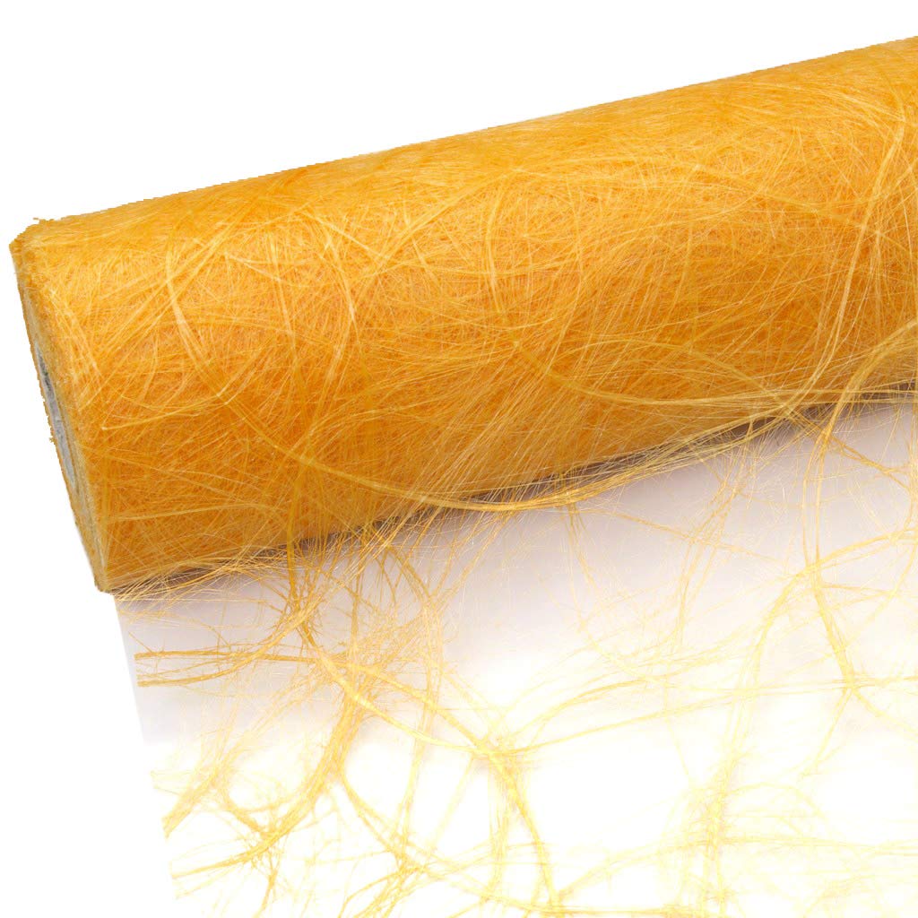 Deko AS GmbH Sizoweb Tischband apricot 60 cm Rolle 25 Meter 64 018-R