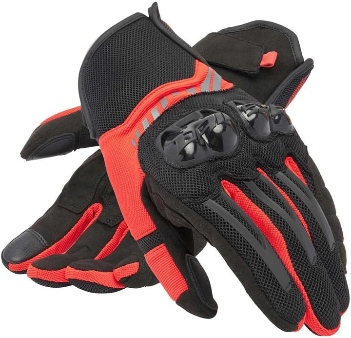 Dainese - Mig 3 Air Gloves, Sommer-Motorradhandschuhe, belüftetes Gewebe, Knöchelschoner, Touchscree