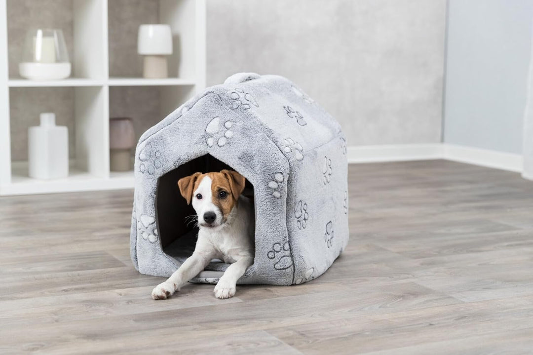 TRIXIE Höhle Jimmy Soft - hellgrau 40 × 45 × 40 cm, hellgrau 40 × 45 × 40 cm