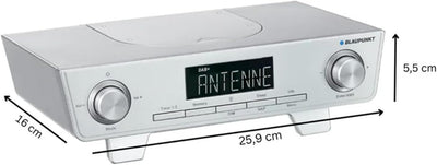 Blaupunkt KRD 10 Küchenradio mit DAB+, Senderspeicher & UKW PLL, Unterbau Radio inkl. Montagemateria