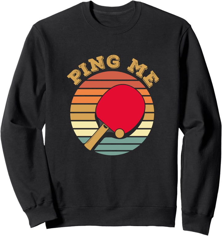 Retro Tischtennisspieler Ping Pong - Vintage Tischtennis Sweatshirt