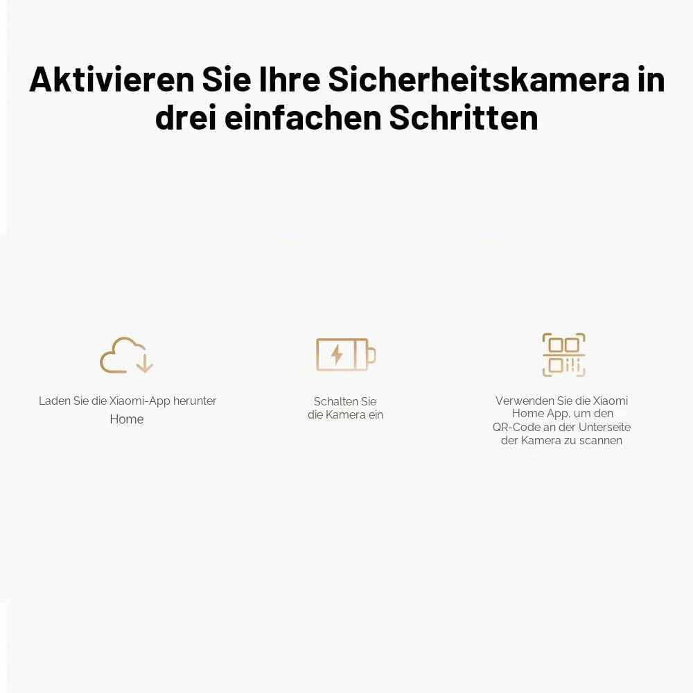 XIAOMI C301 Überwachungskamera Innen WLAN 360°, 2K-Auflösung, Schutz der Privatsphäre, Farb-Nachtsic
