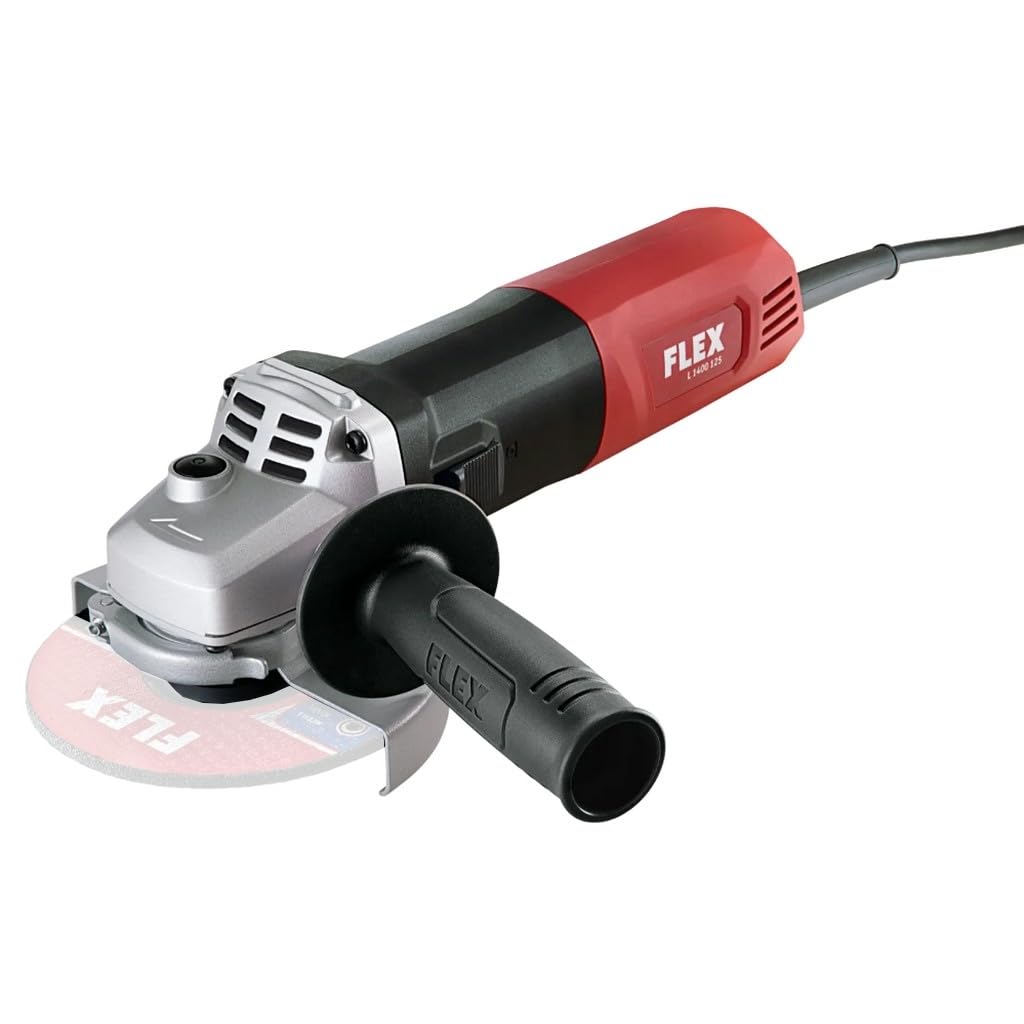 Flex Winkelschleifer L 1400 125 (1400 Watt, mit Sanftanlauf, Temperaturüberwachung, max. Scheiben-ø