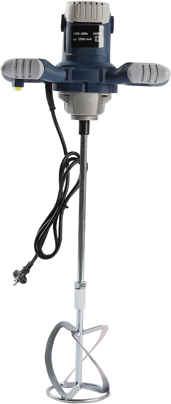Profi Rührwerk 1400W Handrührwerk Trockenbaumörtelmischer für Kleber, Kitt, Zement Mörtelrührer Beto