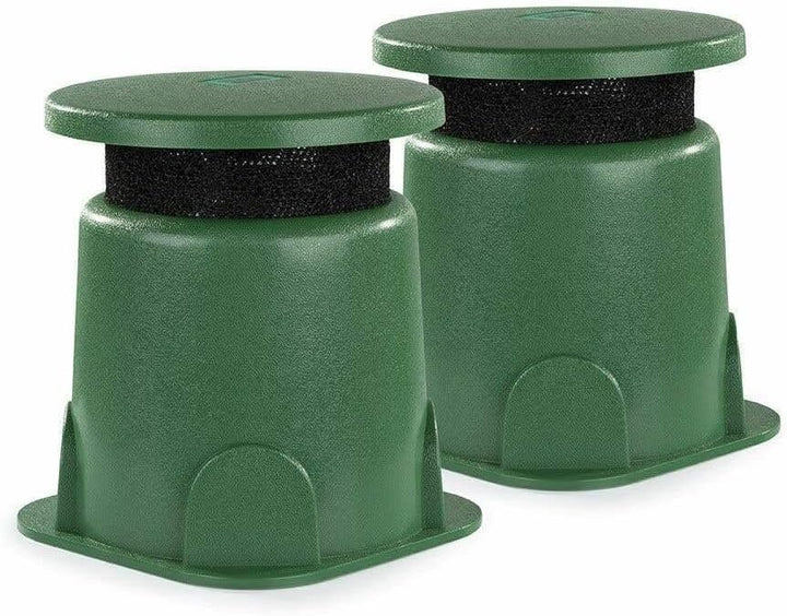 Power Dynamics Gartenlautsprecher Set wetterfest – 2X Outdoor Lautsprecher Grün 360° Sound & Bluetoo