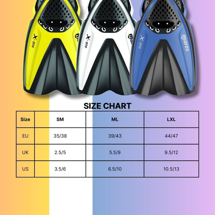 Flosse Mares Aquazone X-One, Schnorchelflosse Erwachsene – Unisex Weiss L-XL, Weiss L-XL