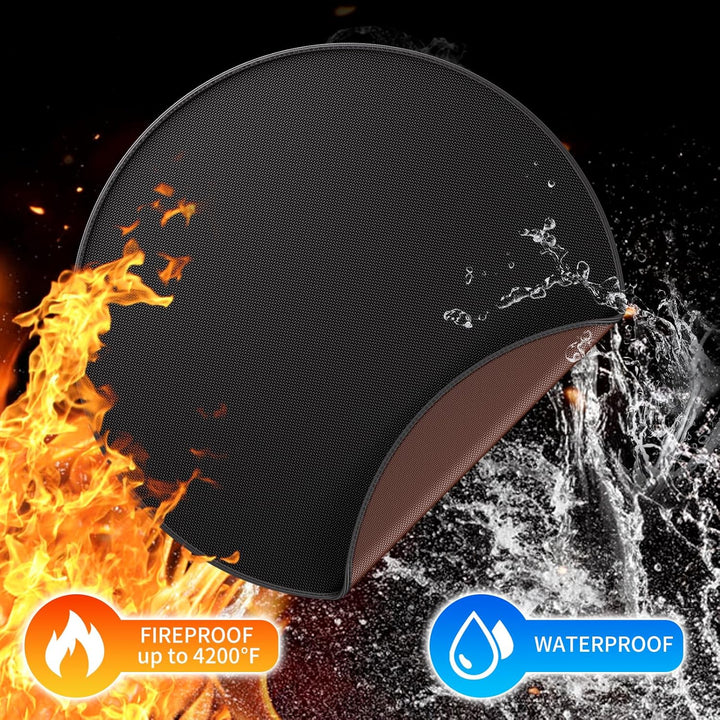 Feuerfeste Matte Feuerstelle Unterlage 2315°C Feuerschutzmatte Hitzeschutzmatte 114cm BBQ Grills Mat