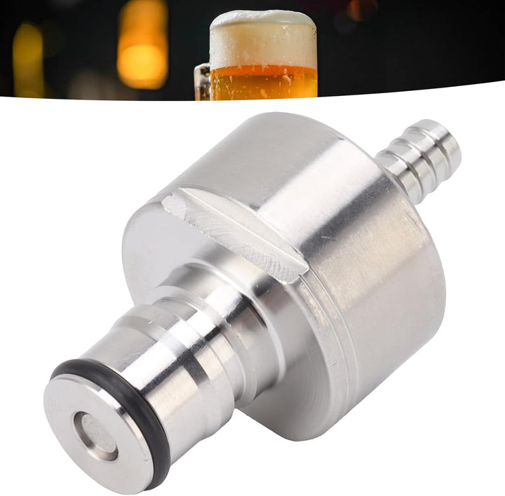 Yosoo Health Gear Edelstahl-Karbon Kappe für PET-Flaschen, CO2-Kupplung Ball Lock, Gegendruck-Füllka