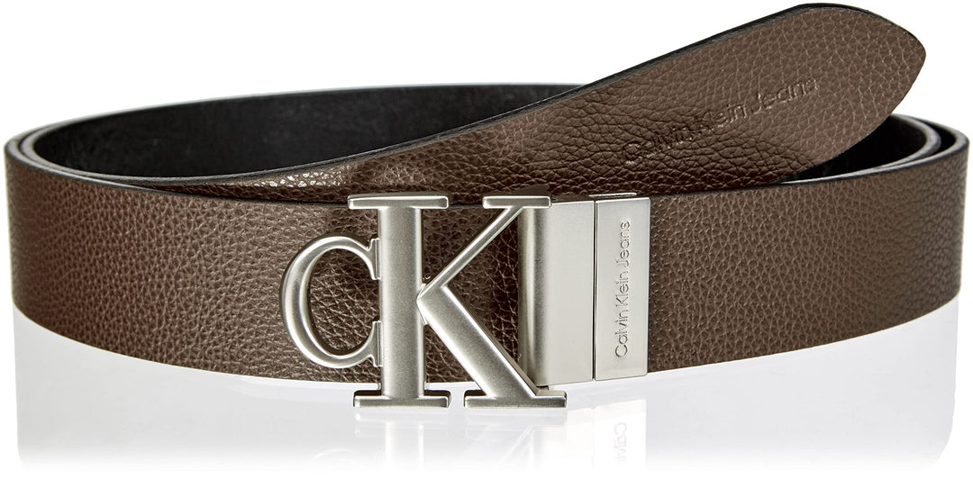 Calvin Klein Jeans Herren Grtel, 33 Bitter Brown/Black