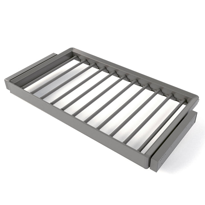 Emuca - Satz aus 7-Stangen-Hosenhalter und ahmen für Schrank Quartz, mit Soft-Close- und Vollauszugs