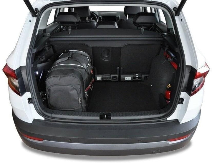 KJUST Dedizierte Kofferraumtaschen 4 STK kompatibel mit Skoda KAROQ I 2017+