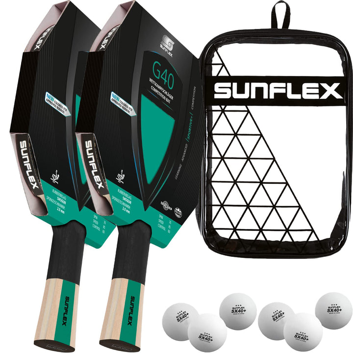 Sunflex® Color COMP G40 Tischtennisschläger | Tischtennis Racket Bat TT Profi Wettkampfschläger | an
