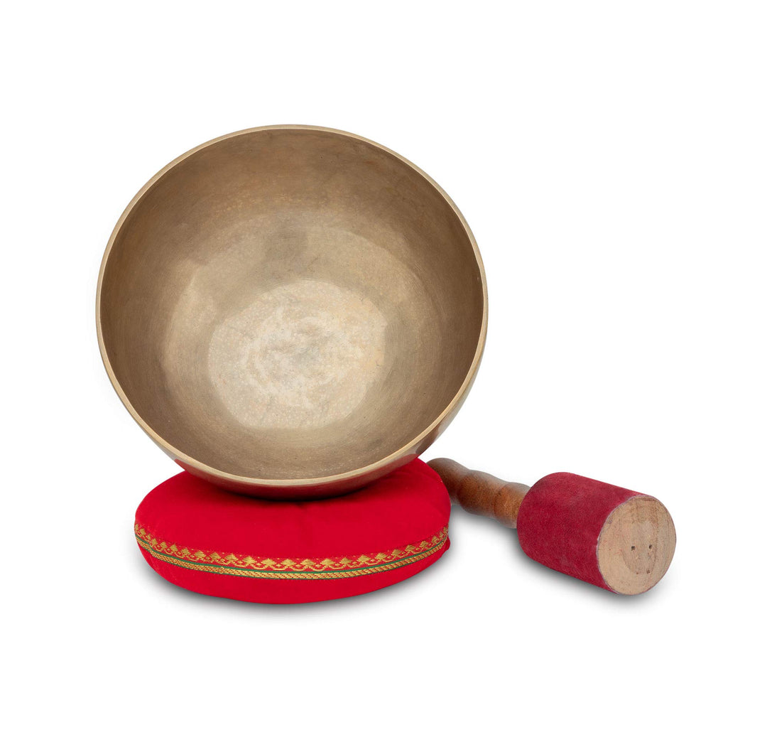 XDrum Omshanti Klangschale 20 cm Komplett Set - Gewicht: 1200g - handgemacht in Indien - ideal für M