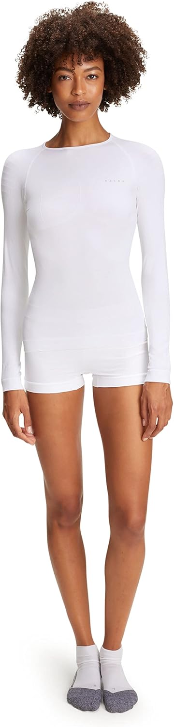 FALKE Damen Warm Round Neck Funktionsshirt Langarmshirt für milde bis kalte Temperaturen warme Sport