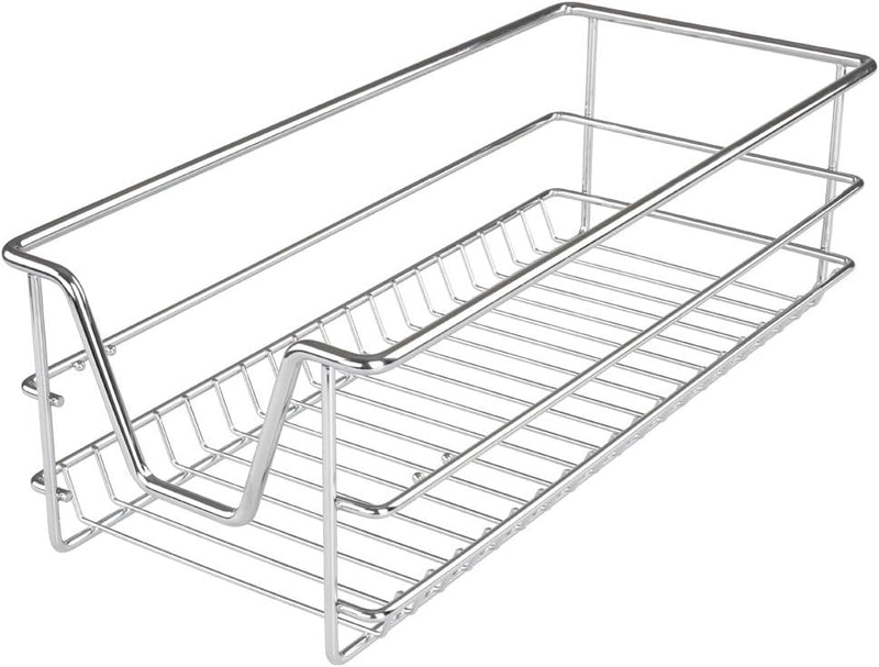 Jago® Teleskopschublade - inkl. Schienen, für Schrankbreite 30 40 50 oder 60 cm, verchromt, Setwahl