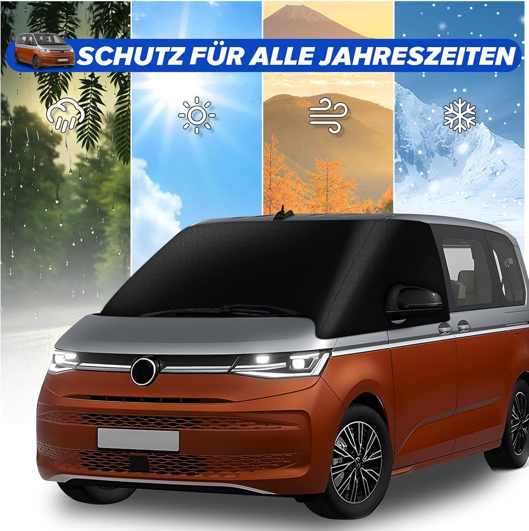 für VW T7 2021-2024 Auto Windschutzscheiben Abdeckung, 600D Wasserdicht Sonnenschutz Frontscheibe Th