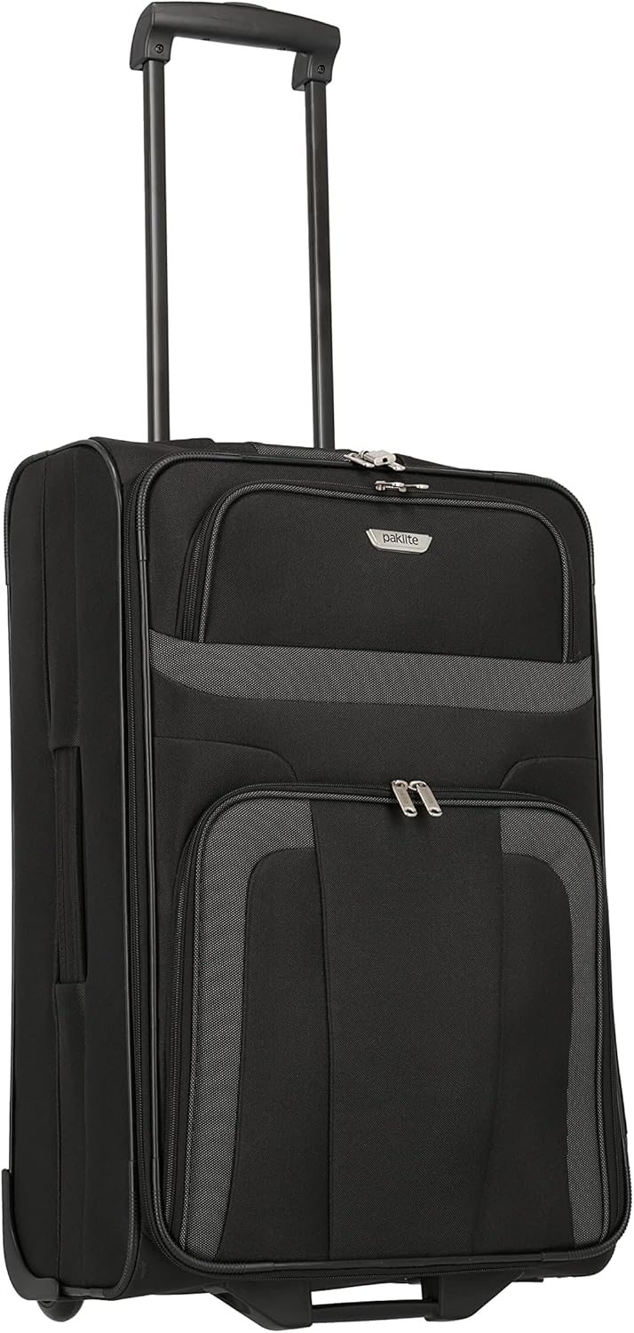 paklite Reisekoffer mit 2 Rollen, Rollkoffer mittelgross, ORLANDO, klassischer Weichschalen Trolley